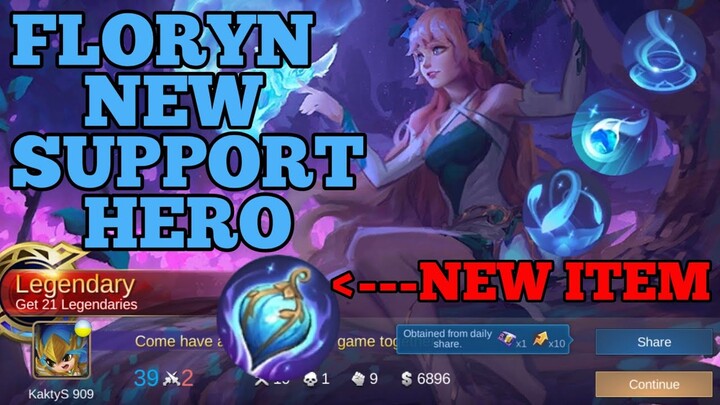 Floryn new hero in Mobile legends 2021 ml gameplay