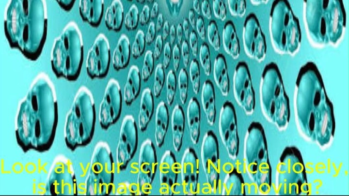 Brain Freeze! Is this picture actually moving or is it just your eyes? 🤯💀