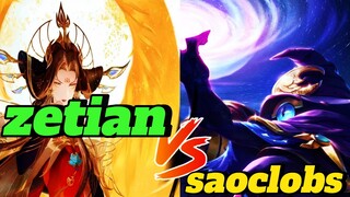 ZETIAN  VS SAOCLOBS DI MID LINE||HERO SEPERTI INI BISA-BISANYA NGK DI BEN||🔥‼️