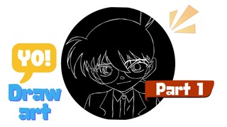 Draw Art Sketch Detective Conan | Part-1