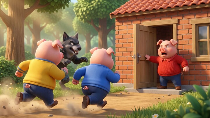 3 BABI DAN SERIGALA JAHAT