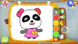 Babybus cat warna. Kiki panda belajar menggambar dan mewarnai. Baby panda's paint colors