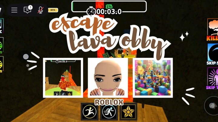 [map: escape lava obby] kecanduan main obby