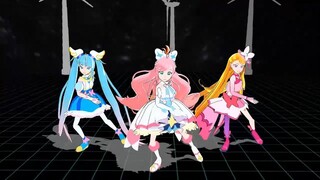 【mmdプリキュア】キュアプリズム・キュアスカイ・キュアバタフライ・キュアウィングでget up ＆ move！！