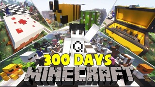 300 NGÀY MINECRAFT 1.18 _ BÀN CỞ KHỔNG LỒ, NHÀ AXOLOTL,  NHÀ RƯƠNG, NHÀ BÁNH