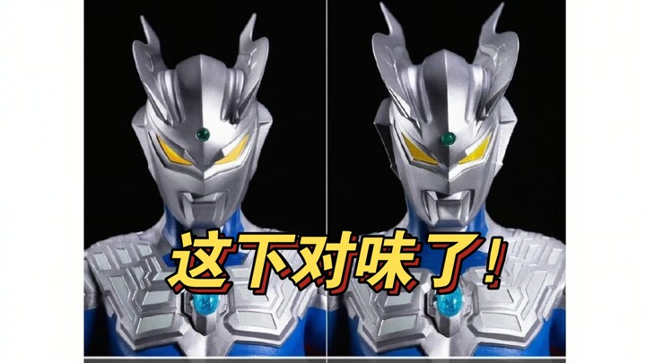 poponetoys布衣赛罗头雕修改！这下对味了！态度可嘉！