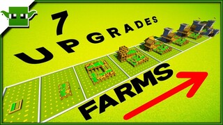 7 Minecraft Village Farm 5x5 Upgrades Speedbuild Timelapse