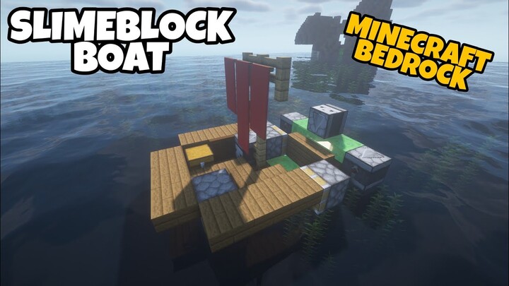 Working SlimeBlock Boat Tutorial in Minecraft!!
