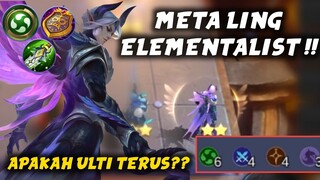 Meta Ling Elementalist!! Apakah ulti terus? Magic chess combo update terbaru 2023 | Mobile legends
