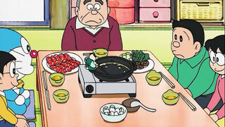 Nobita becomes a hot pot master and invites his friends to enjoy the food