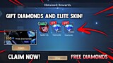 GIFT CLAIM DIAMONDS AND ELITE SKIN! FREE DIAMONDS! LEGIT FREE! (CLAIM NOW!) | MOBILE LEGENDS 2022