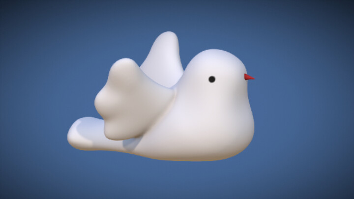 Nomad | 3D Model | Cute Dove Of Peace