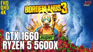 Borderlands 3 | Ryzen 5 5600x + GTX 1660 Super | 1080p, 1440p, 2160p benchmarks!