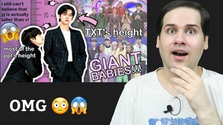 the world is too smol for giants, TXT !!!! (i didn't expect them to be this tall!) Reaction