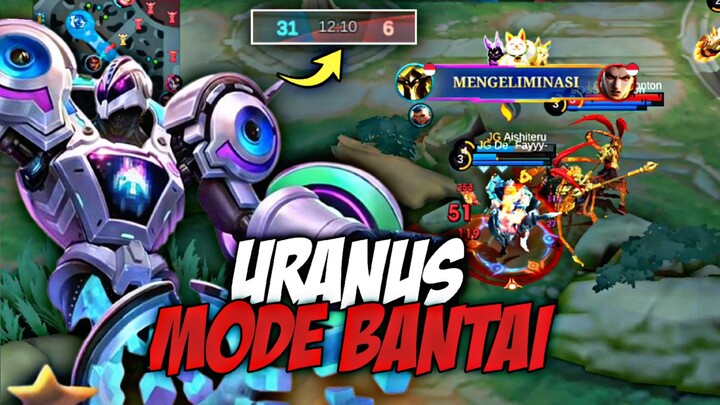 PAKE URANUS LAGI!! UDAH TEBEL BISA HEAL DIRI SENDIRI!! AUTO RUSUH!! - Mobile Legends