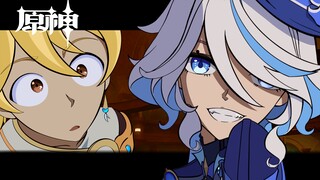 【原神】3周肝了4秒的动画，这位神明到底在说些什么啊？？？[水神芙宁娜]