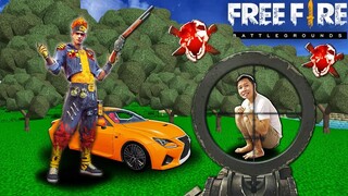 HỌC BẮN KÉO TÂM BẰNG SHOTGUN SĂN HEADSHOT CỰC DỄ TRONG FREE FIRE | Thử Thách SlenderMan