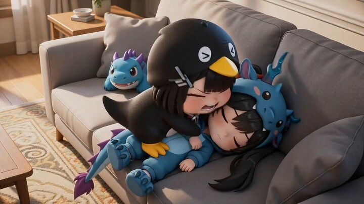 Goo goo gaga? Little penguin faces a big crisis?! [Endland Kindergarten]