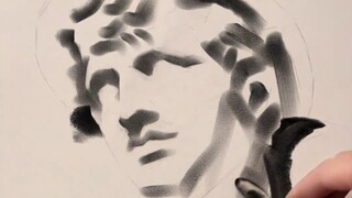 石膏头像还可以这样画