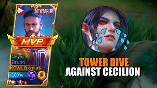 HOW TO BURST DOWN CECILION - MLBB BRUNO