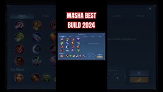 Masha Best Build 2024 (Part 2) #shorts #mlbb