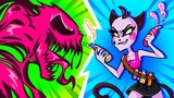Cepat, Potong Rambuku!! || Venom vs Masalah Cewek Sehari-hari oleh Klub-Zee