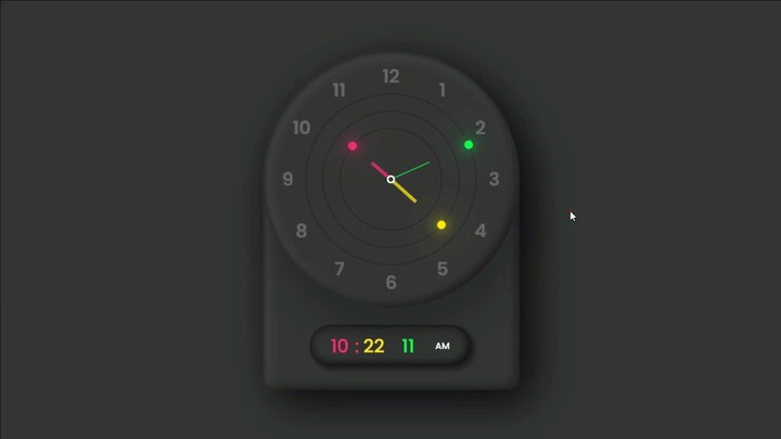 Amazing Working Analog and Digital Clock