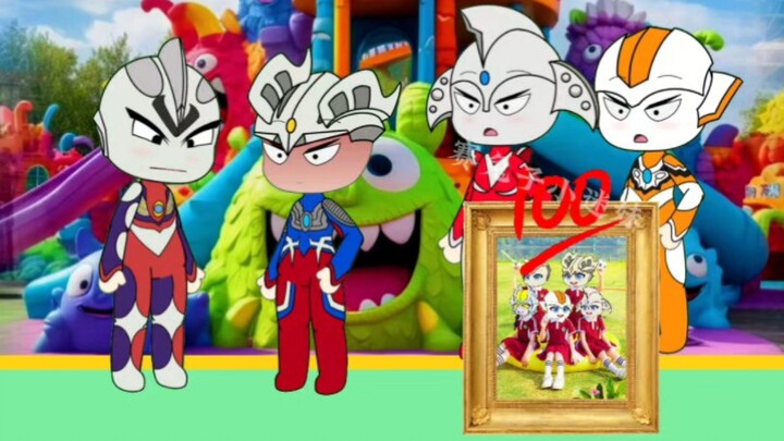 Light Ultraman's graduation photo scored 100 points, Dark Ultraman refused to accept and challenged 