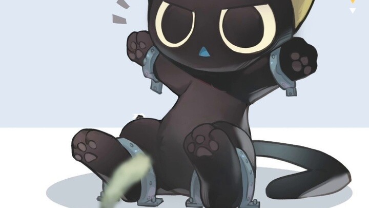 bentuk kucing hitam kecil