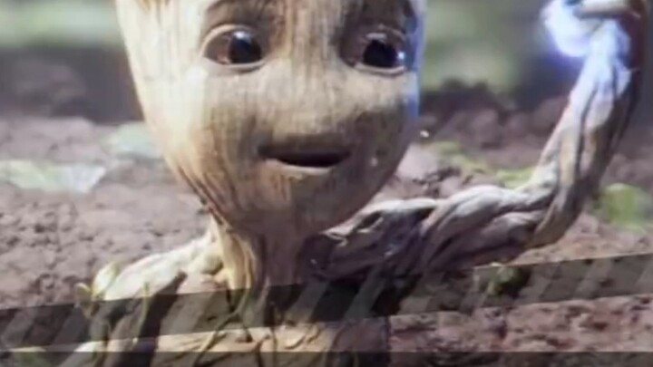 It's so cute. Who hasn't seen Groot bathing in a puddle?