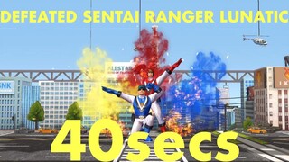 KOF Allstar: Defeated Sentai Ranger Lunatic in just 40secs