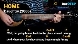 Home - Daughtry (2006) Easy Guitar Chords Tutorial with Lyrics Part 1 SHORTS REELS