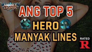 Mobile Legends :Top 5 MANYAK LINES