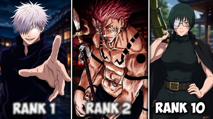 Top 10 Strongest Characters inJujutsu Kaisen Ranked