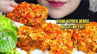 NO CUT NO EDIT‼️ASMR AYAM GEPREK BENSU TERPEDAS | ASMR INDONESIA