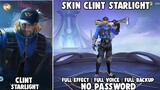 Update!! Script Skin Clint Starlight Full Efeect No Password Patch Terbaru | Mobile Legends