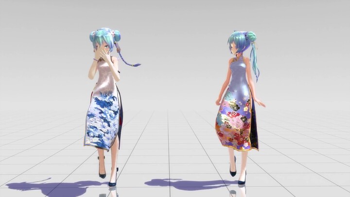 [MMD] Thử nghiệm mô hình Hatsune Miku Cheongsam 4.0 được sửa đổi theo phong cách TDA (Bài hát được s