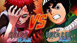 Gaara Vs Rock lee Chunin Exams Rock Lee Unlock First Five Gates