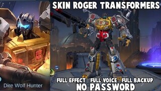 Script Skin Roger Transformers Full Efeect No Password Patch Terbaru | Mobile Legends