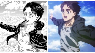 "Attack on Titan" manga VS animation comparison MAPPA