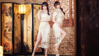 Double Dance Cover by A Twin in Cheongsam Dress