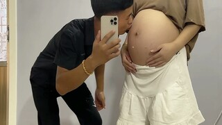 孕八个月的女朋友💑