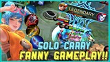 PUSHING MMR THIS SEASON | FANNY FULL GAMEPLAY SOLO CARRY | MOBILE LEGENDS BANG BANG