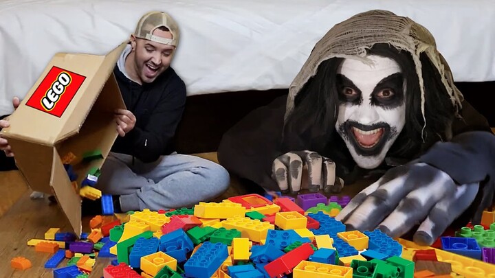 Playing Legos with the Monster under my bed!!! 🧟‍♀️❤️
