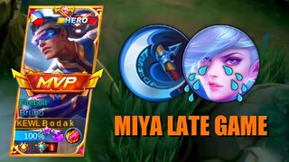 BRUNO BEST BUILD AGAINST PRO MIYA LATE GAME - MLBB BRUNO