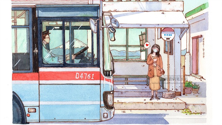 أقلام حبر وألوان مائية خفيفة: هل العارضة أنا نفسي؟