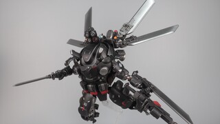 [Stop-motion short film] Dark Source Iron Skeleton 05 Air and Space Combat Mecha Night Attack Type