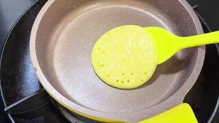 Recycle waste to make a shake pancake, full of class!