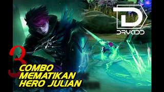 TIGA COMBO SKILL HERO JULIAN (hero Mobile Legend yang akan rilis).