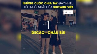 những cuộc chia tay gây nhiều tiếc nuối của showbiz việt #showbiz